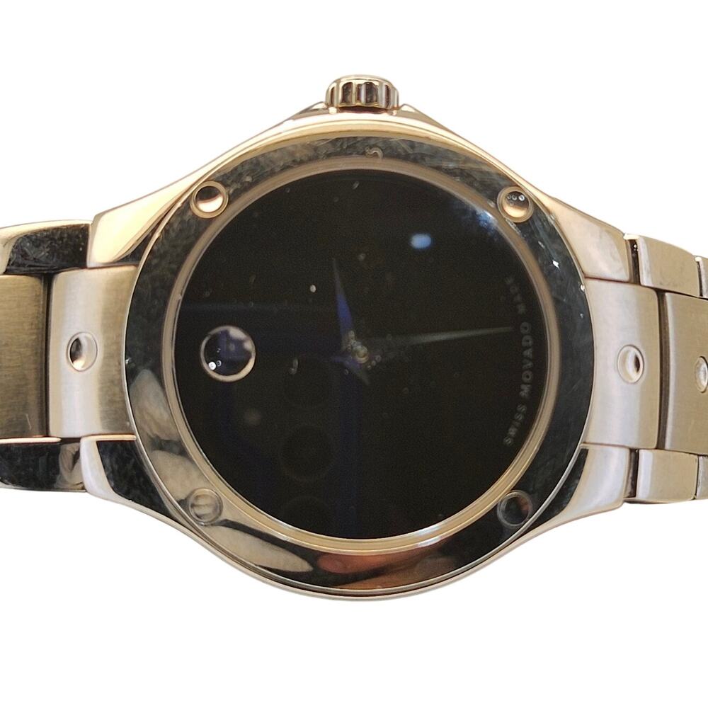 Movado SE Sapphire Crystal Steel Link Bracelet Watch 84 A1 1838 ref 8106179